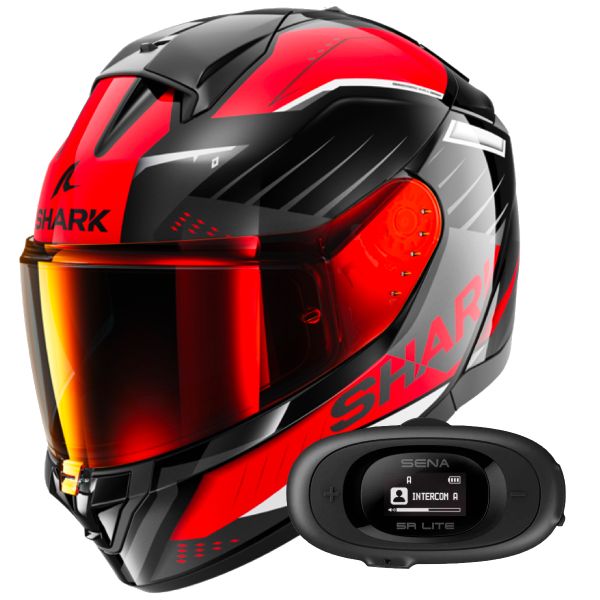 Full Face Shark Ridill 2 Bersek KRA + Kit Bluetooth 5R Lite Full Face Shark Ridill 2 Bersek KRA + Kit Bluetooth 5R Lite