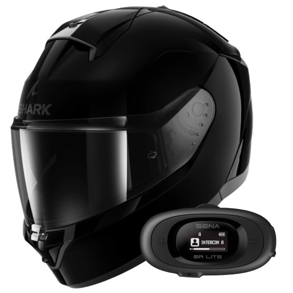 Full Face Shark Ridill 2 Blank BLK + Kit Bluetooth 5R Lite Full Face Shark Ridill 2 Blank BLK + Kit Bluetooth 5R Lite
