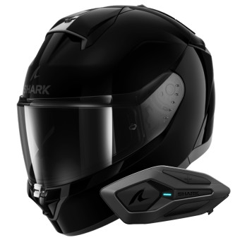 Full Face Shark Ridill 2 Blank BLK + Kit Bluetooth Sena for Shark Solo
