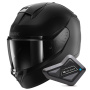 Casque Full Face Shark Ridill 2 Blank Mat KMA + Kit Bluetooth BT Mini