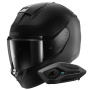 Casque Full Face Shark Ridill 2 Blank Mat KMA + Kit Bluetooth Sena for Shark Solo