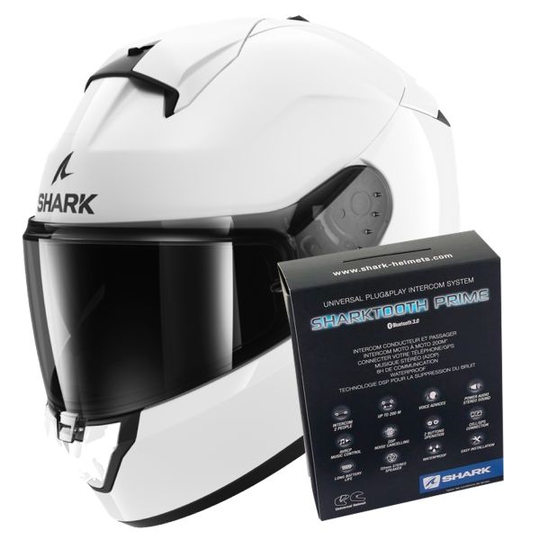 Kit bluetooth / Intercom Sharktooth® Prime Shark moto : ,  intercom de moto