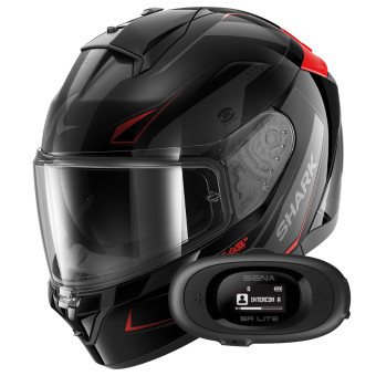 Full Face Shark Ridill 2 Mekarium KAR + Kit bluetooth 5R Lite Solo