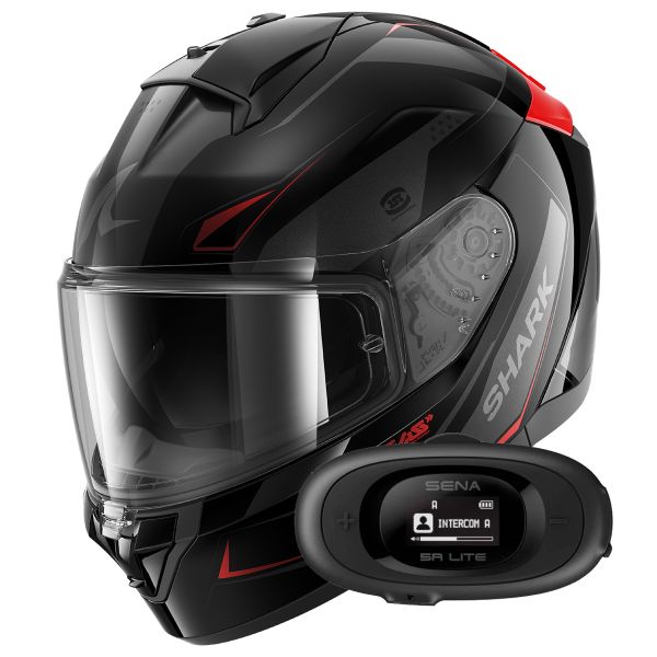 Full Face Shark Ridill 2 Mekarium KAR + Kit bluetooth 5R Lite Solo