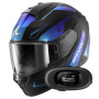 Casque Full Face Shark Ridill 2 Mekarium Mat KBB + Kit bluetooth 5R Lite Solo