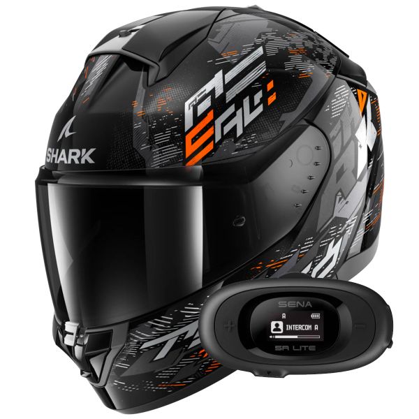 Full Face Shark Ridill 2 Molokai KSO + Kit bluetooth 5R Lite Solo