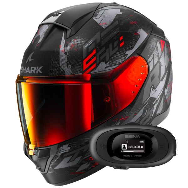 Full Face Shark Ridill 2 Molokai Mat KAR + Kit bluetooth 5R Lite Solo Full Face Shark Ridill 2 Molokai Mat KAR + Kit bluetooth 5R Lite Solo