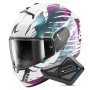 Casque Full Face Shark Ridill 2 Reptaia WVX + Kit Bluetooth BT Mini