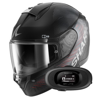 Full Face Shark Ridill 2 SP Lyne Mat KAA + Kit bluetooth 5R Lite Solo