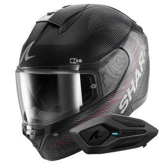 Full Face Shark Ridill 2 SP Lyne Mat KAA + Kit Bluetooth Sena for Shark Solo