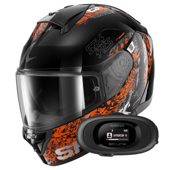 Full Face Shark Ridill 2 Speed-Vib KAO + Kit bluetooth 5R Lite Solo