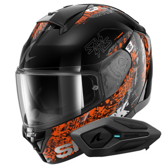 Full Face Shark Ridill 2 Speed-Vib KAO + Kit Bluetooth Sena for Shark Solo