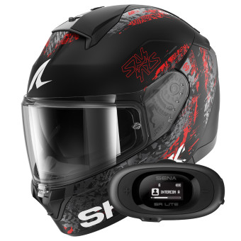Casque Full Face Shark Ridill 2 Speed-Vib Mat KAR + Kit bluetooth 5R Lite Solo Casque Full Face Shark Ridill 2 Speed-Vib Mat KAR + Kit bluetooth 5R Lite Solo