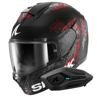 Casque Full Face Shark Ridill 2 Speed-Vib Mat KAR + Kit Bluetooth Sena for Shark Solo Casque Full Face Shark Ridill 2 Speed-Vib Mat KAR + Kit Bluetooth Sena for Shark Solo