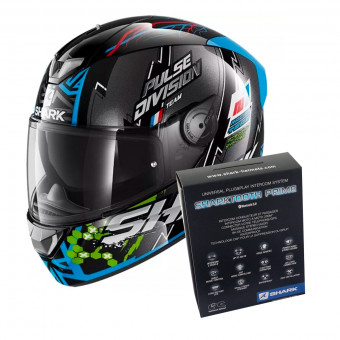 Full Face Shark Skwal 2.2 Noxxys KBG + Kit Bluetooth Sharktooth Prime