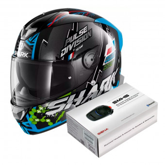 Full Face Shark Skwal 2.2 Noxxys KBG + Kit Bluetooth Sena SMH5