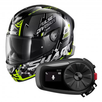 Full Face Shark Skwal 2.2 Noxxys KYS + Kit Bluetooth Sena 5S Solo