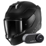 Casque Full Face Shark Skwal i3 Blank SP Mat KAK + Kit Bluetooth Lokui K30