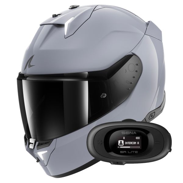 Full Face Shark Skwal i3 Dark Shadow Edition S05 + Kit bluetooth 5R Lite Solo