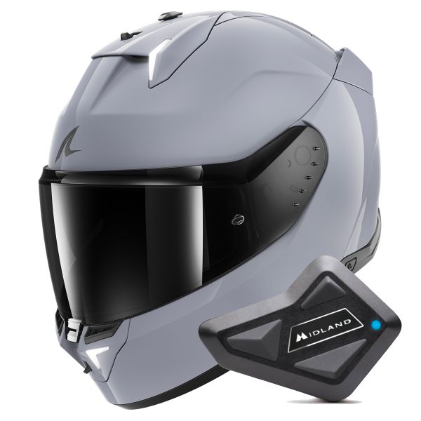 Full Face Shark Skwal i3 Dark Shadow Edition S05 + Kit Bluetooth BT Mini