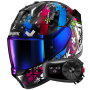 Casque Full Face Shark Skwal i3 Hellcat KUB + Kit Bluetooth 5S Solo