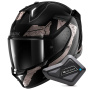 Casque Full Face Shark Skwal i3 Hellcat Mat KUA + Kit Bluetooth BT Mini