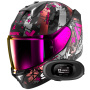 Casque Full Face Shark Skwal i3 Hellcat Mat KUV + Kit bluetooth 5R Lite Solo