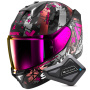 Casque Full Face Shark Skwal i3 Hellcat Mat KUV + Kit Bluetooth BT Mini