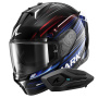 Casque Full Face Shark Skwal i3 Light-Blur KRB + Kit Bluetooth Sena for Shark Solo
