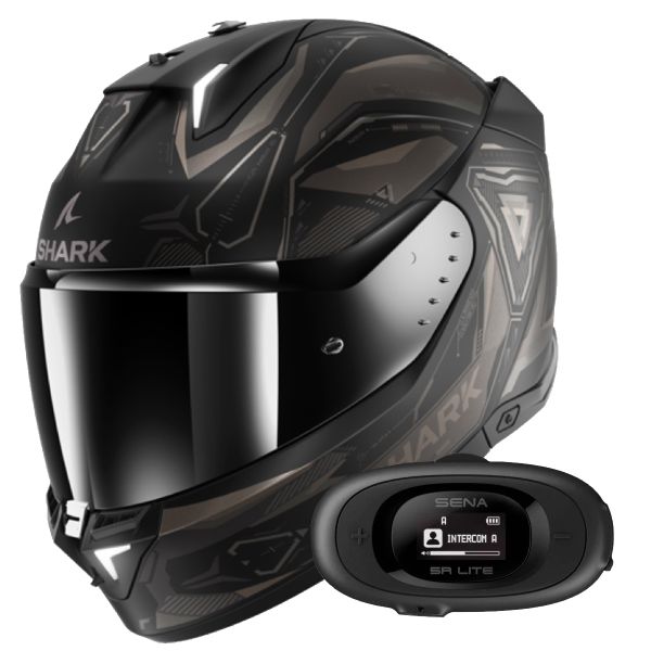 Full Face Shark Skwal i3 Linik KAA + Kit Bluetooth 5R Lite