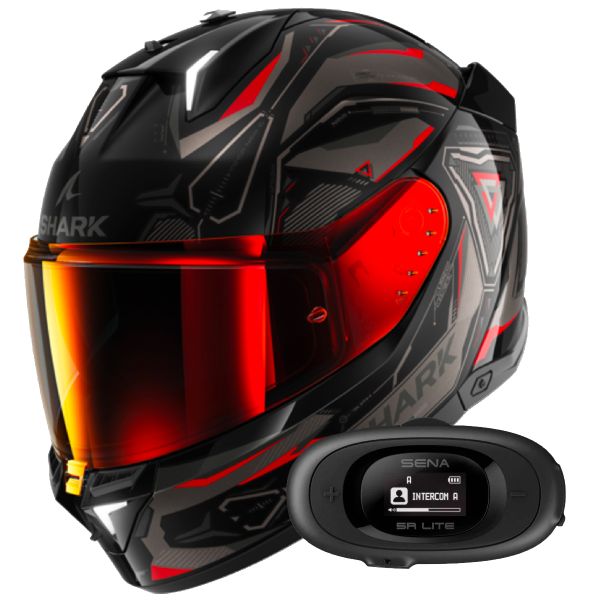 Full Face Shark Skwal i3 Linik KAR + Kit Bluetooth 5R Lite Full Face Shark Skwal i3 Linik KAR + Kit Bluetooth 5R Lite