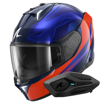 Full Face Shark Skwal i3 Mekarium BOB + Kit Bluetooth Sena for Shark Solo