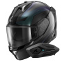 Casque Full Face Shark Skwal i3 Mekarium KXA + Kit Bluetooth Sena for Shark Solo