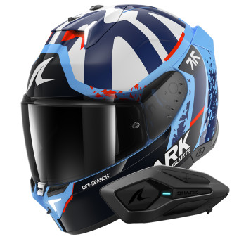 Full Face Shark Skwal i3 Replica Raul Fernandez BBW + Kit Bluetooth Sena for Shark Solo