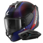 Casque Full Face Shark Skwal i3 Speed-Tech Mat KRB + Kit Bluetooth Sena for Shark Solo