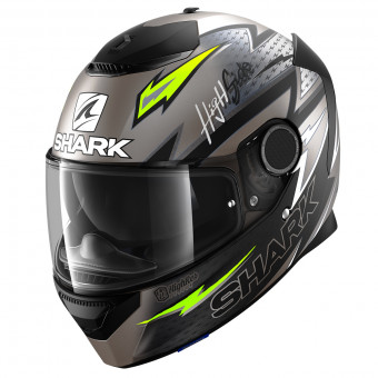 Casque Full Face Shark Spartan 1.2 Adrian Parassol Mat AKY Casque Full Face Shark Spartan 1.2 Adrian Parassol Mat AKY
