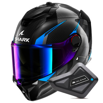 Full Face Shark Spartan GT Pro Kultram Carbon DKB + Kit Bluetooth BT Mini