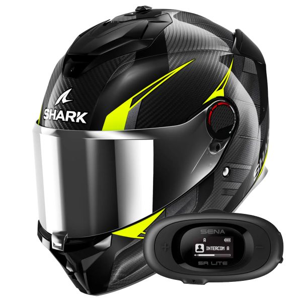 Full Face Shark Spartan GT Pro Kultram Carbon DKY + Kit bluetooth 5R Lite Solo