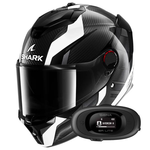 Full Face Shark Spartan GT Pro Kultram Carbon DWK + Kit bluetooth 5R Lite Solo