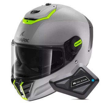 Full Face Shark Spartan RS Blank Mat SP ESY + Kit Bluetooth BT Mini