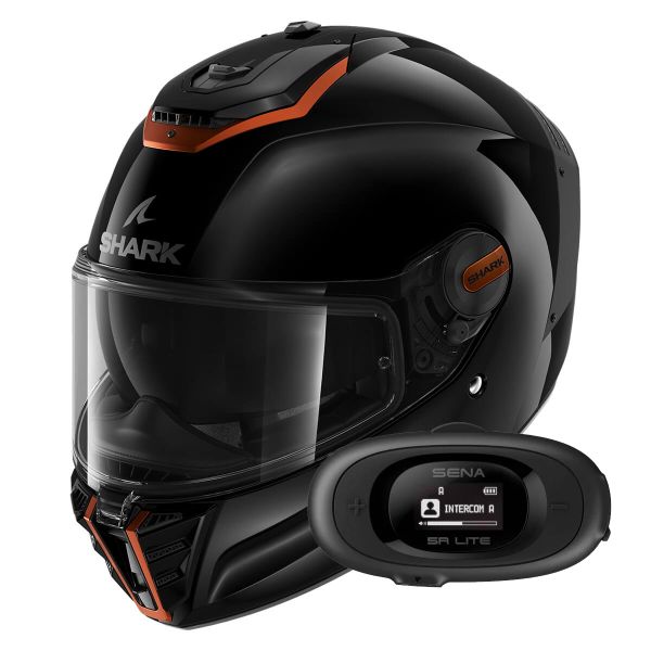 Full Face Shark Spartan RS Blank SP KCK + Kit bluetooth 5R Lite Solo