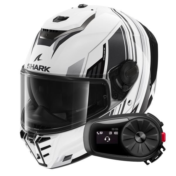 Full Face Shark Spartan RS Byhron WKU + Kit Bluetooth 5S Solo