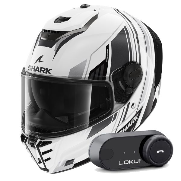 Full Face Shark Spartan RS Byhron WKU + Kit Bluetooth Lokui K30