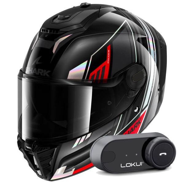 Full Face Shark Spartan RS Byrhon KIR + Kit Bluetooth Lokui K30