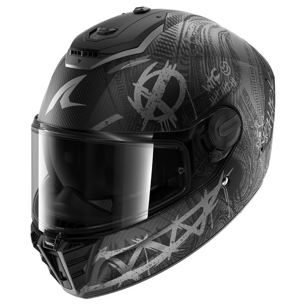 Full Face Shark Spartan RS Carbon Shiever Mat DAS Full Face Shark Spartan RS Carbon Shiever Mat DAS