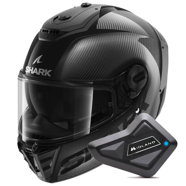 Full Face Shark Spartan Rs Carbon Skin Visor In The Box Carbon DAD + Kit Bluetooth BT Mi Full Face Shark Spartan Rs Carbon Skin Visor In The Box Carbon DAD + Kit Bluetooth BT Mi