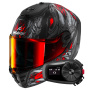 Casque Full Face Shark Spartan RS Shaytan Mat KRA + Kit Bluetooth 5S Solo