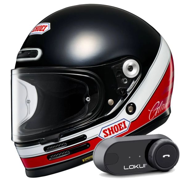 Full Face Shoei Glamster 06 Abiding TC-1 + Lokui K30 Bluetooth Kit Full Face Shoei Glamster 06 Abiding TC-1 + Lokui K30 Bluetooth Kit