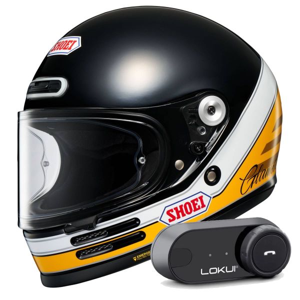 Full Face Shoei Glamster 06 Abiding TC-3 + Kit Bluetooth Lokui K30 Full Face Shoei Glamster 06 Abiding TC-3 + Kit Bluetooth Lokui K30