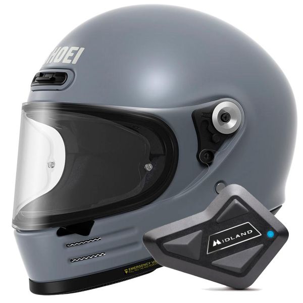 Full Face Shoei Glamster 06 Basalt Grey + Kit Bluetooth BT Mini Full Face Shoei Glamster 06 Basalt Grey + Kit Bluetooth BT Mini